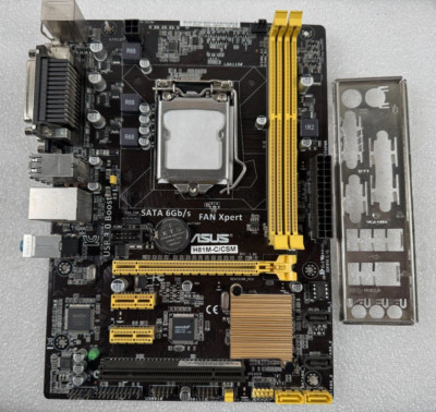 ASUS H81M-C/CSM Motherboard LGA 1150 DDR3 RAM USB 3.0 mATX; Tested