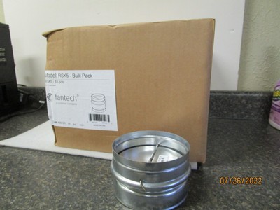 Qty (18) Fantech RSK5  5'' Duct Backdraft Damper Item: 499126 - New!