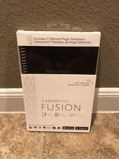Rocketbook Fusion Smart Notebook Executive Size 6" x 8.8" Brand New Black
