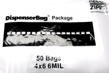 50 RELOC Zippit  Bags 4x6 6mil Heavy Duty Thick Strong Reclosable Clear 4" x 6"