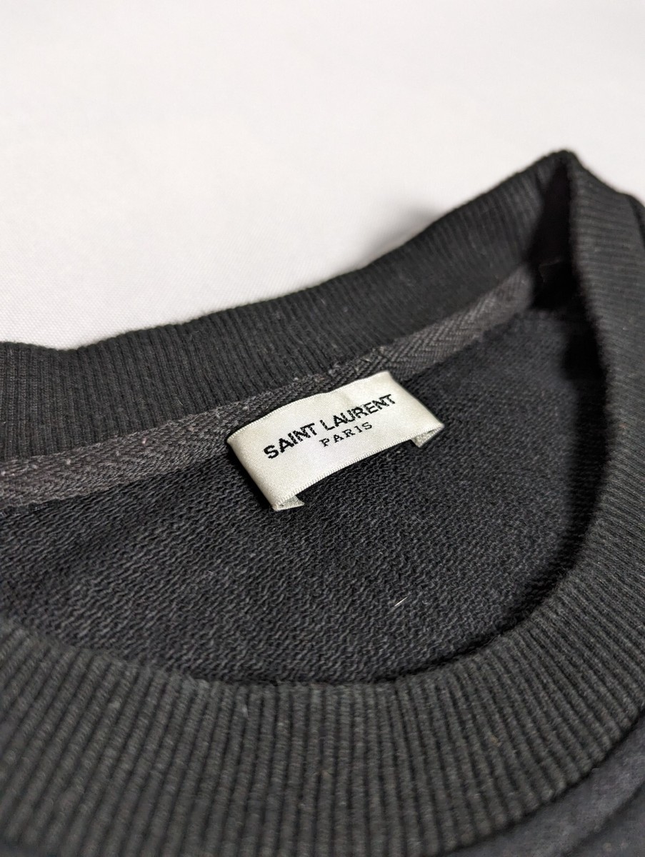 YSL Saint Laurent SS17 Sweet Dreams Shark Black Sweatshirt - S | eBay