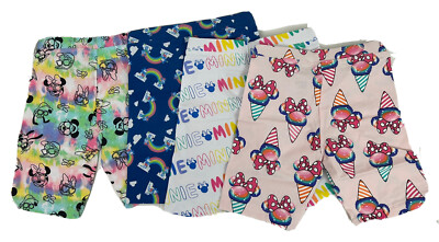 NEW Spotted Zebra Girl's 4 Pack Shorts Disney Mickey Minnie Print Size 6-7