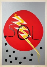 ILLEGIBLE SIGNATURE. Engraving. Serigraphy /Cardboard. Contemporary art.