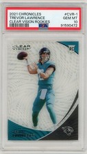Trevor Lawrence  2021 Panini Chronicles Clear Vision #CVR-1.PSA Graded GEM MT 10