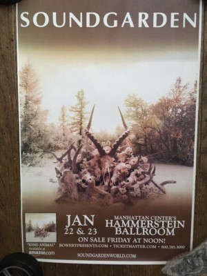 SOUNDGARDEN CHRIS CORNELL POSTER KING ANIMAL HAMMERSTEIN BALLROOM