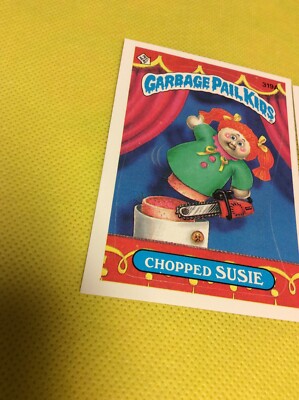 1987 Topps Garbage Pail Kids Series 8 Chopped Susie 319a & Shana
