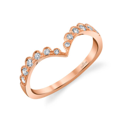 Parade Lumiere Bridal Rose Gold Wedding Band LMBD4222A-RG