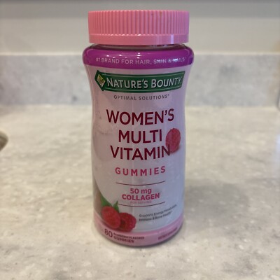 Nature's Bounty Optimal Solutions Women's Multivitamin 80 Gummies 50mg Collagen