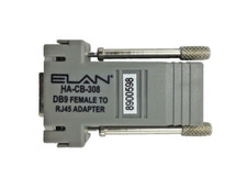 Elan HA-CB-308 DB9 Female To RJ45 Null Adapter