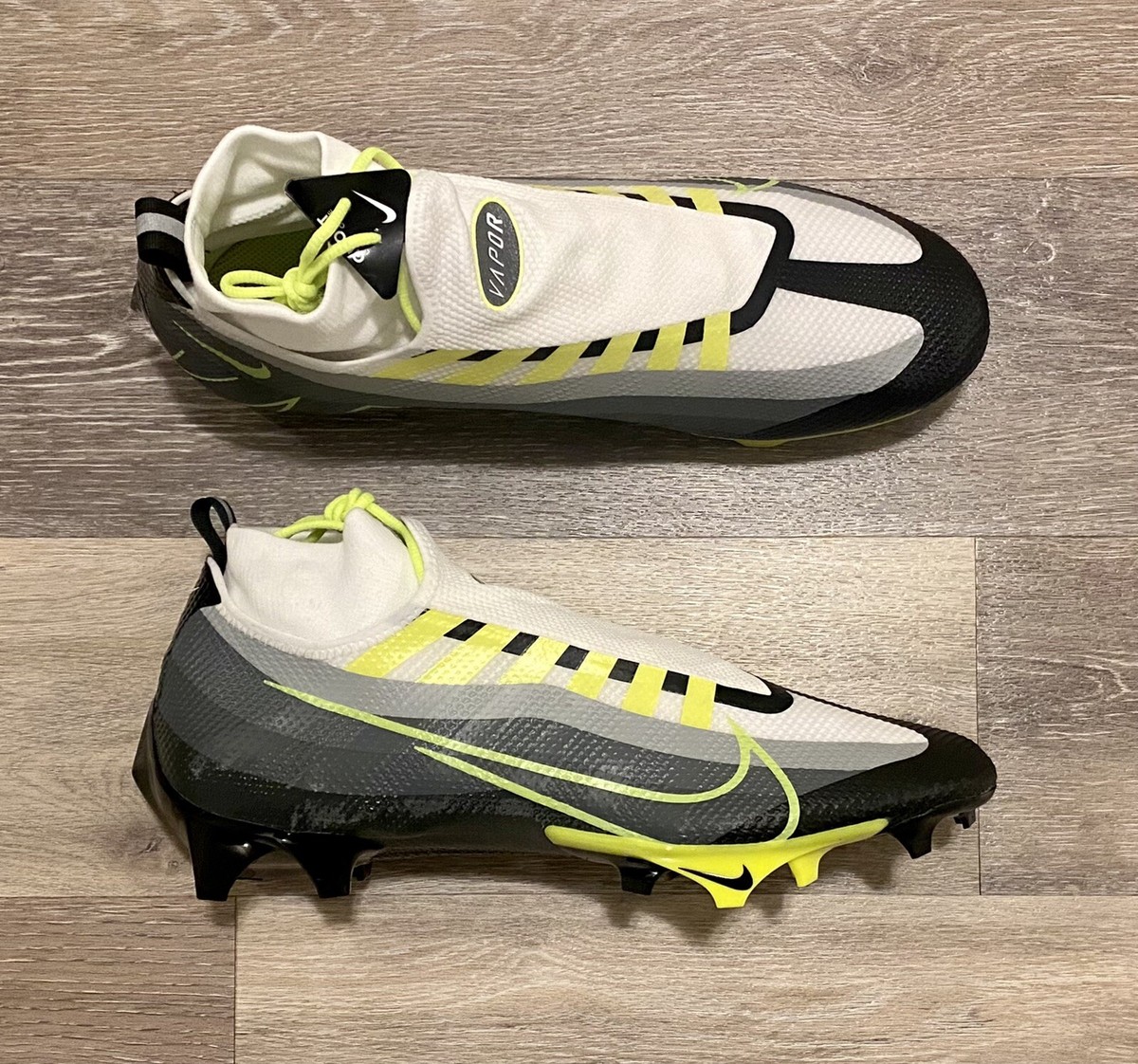 Nike Vapor Edge Pro 360 Men\'s Black/Volt-White-DK Smoke Grey DQ3670-071 Nike Vapor Edge Pro 360 OBJ Lax Football Cleats DQ3670-071  main image 2