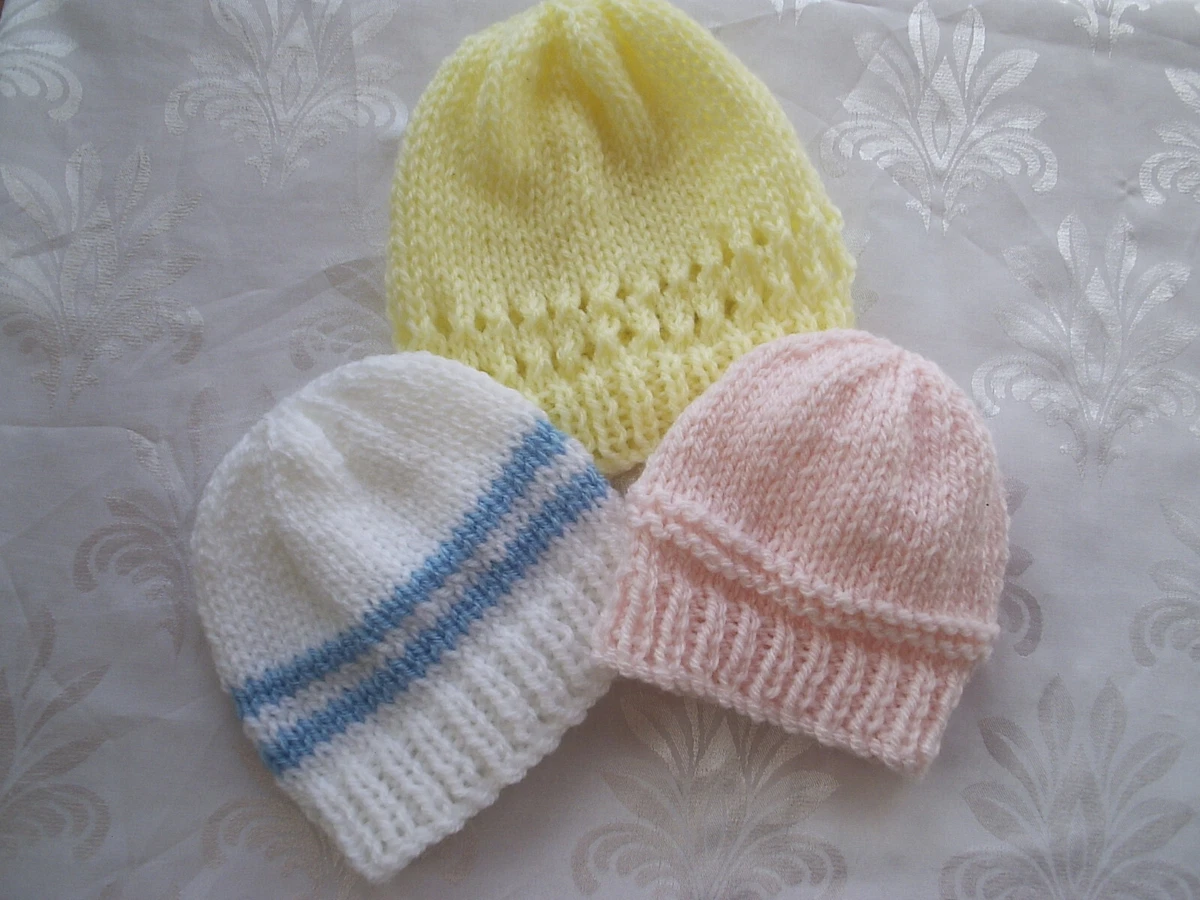 Baby hat knitting pattern hotsell