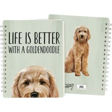 Goldendoodle Spiral Notebook - 120 Pages