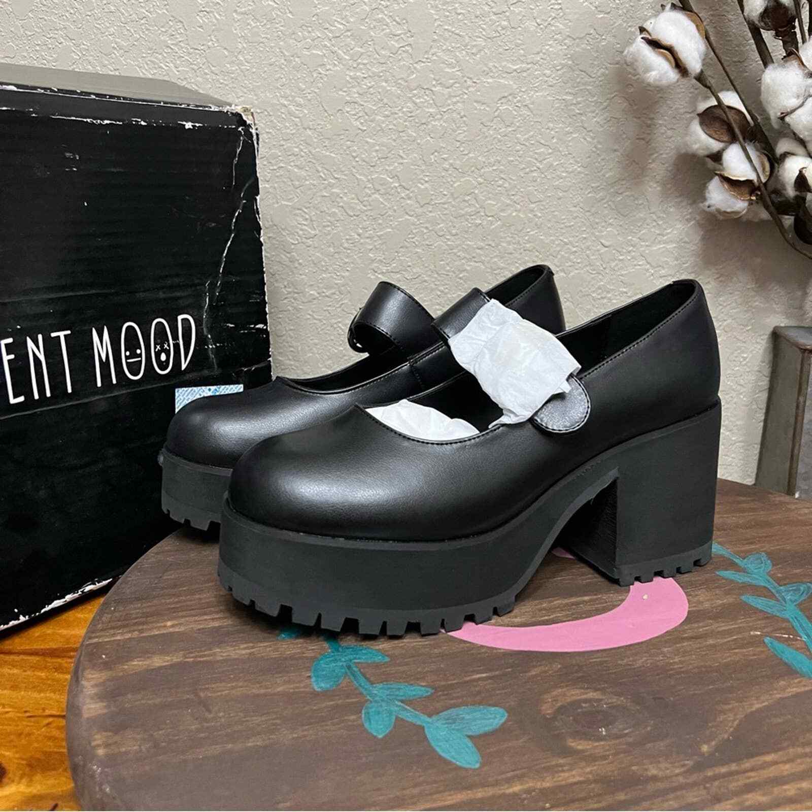 新品、未使用 クリスマスプレゼント Current Mood / Damnation Platform Mary Janes ショートブーツ・ブーティ  - () dream21-group.com