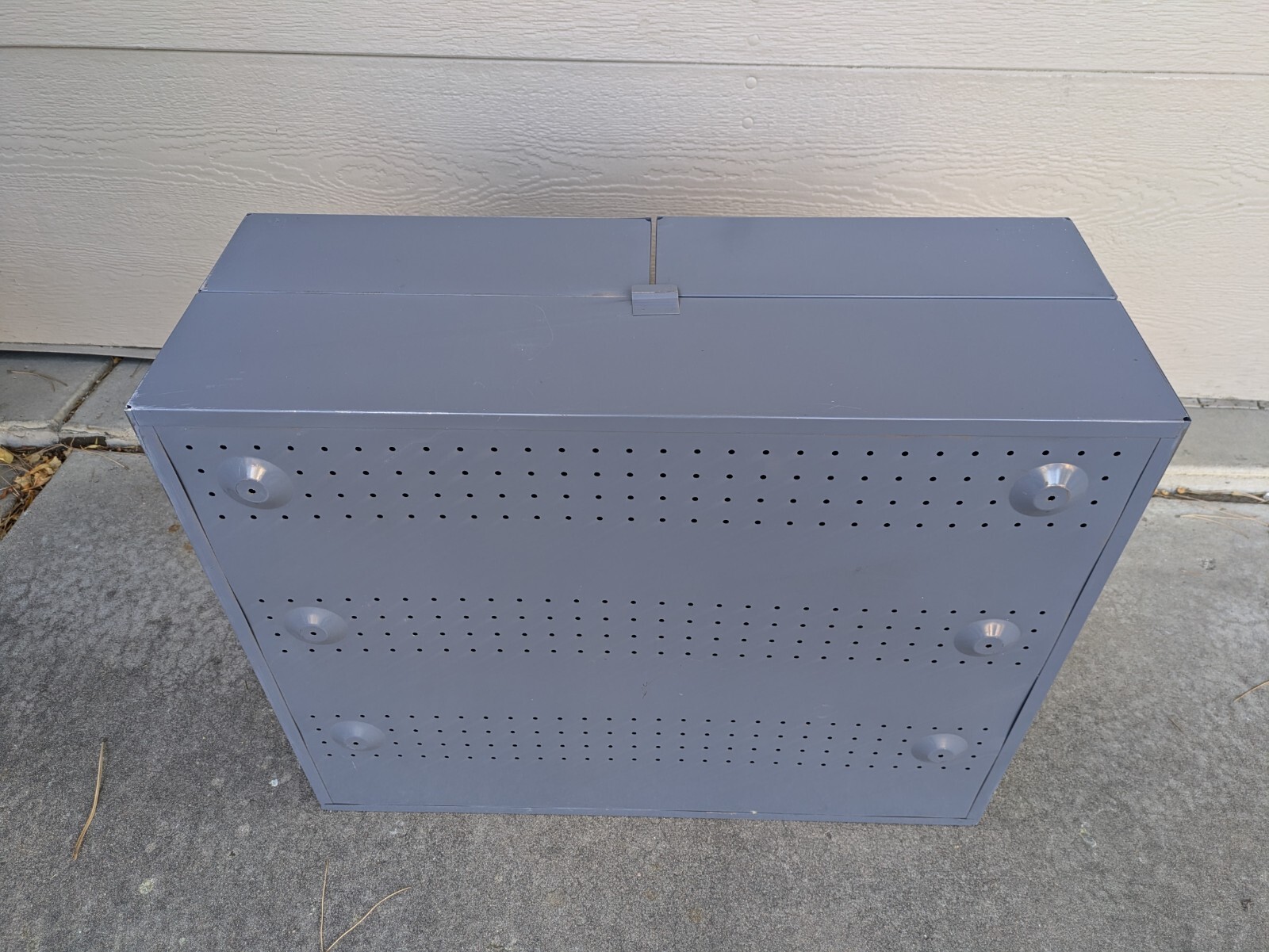 Edsal Industrial Steel Metal Wall Tool Box Work Shop Locker Cabinet w Doors B