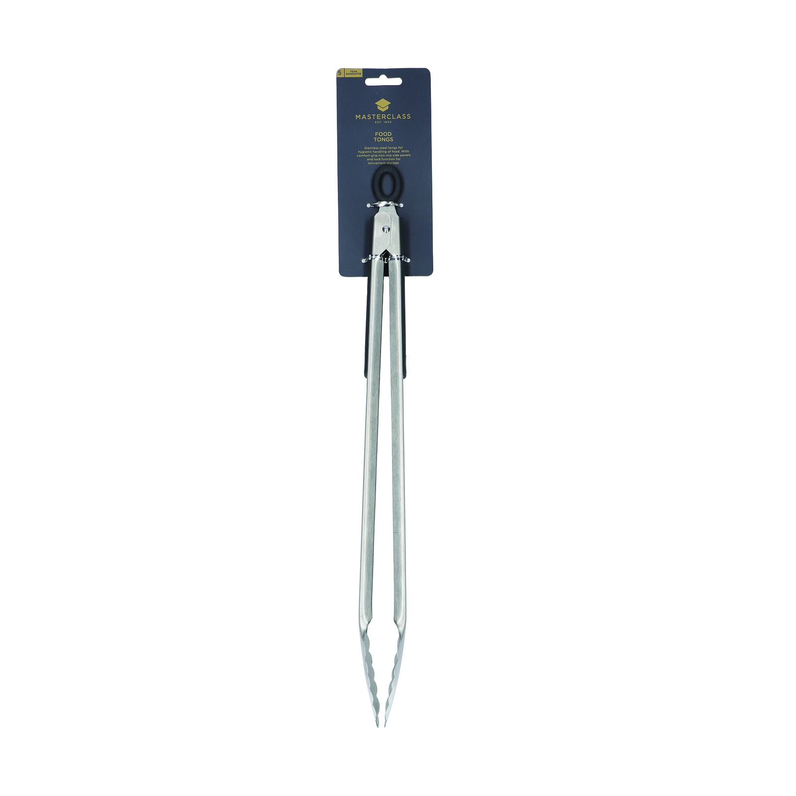 MasterClass Deluxe Stainless Steel 40cm Food Tongs