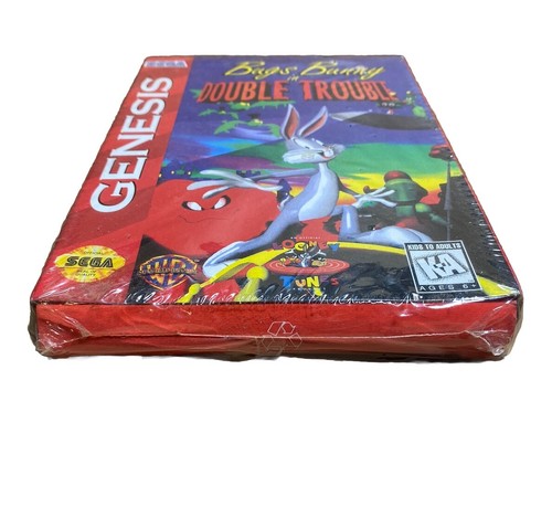 Sega Genesis BUGS BUNNY IN DOUBLE TROUBLE - NEW & Sealed with V-Overlap Seam! - Picture 3 of 5