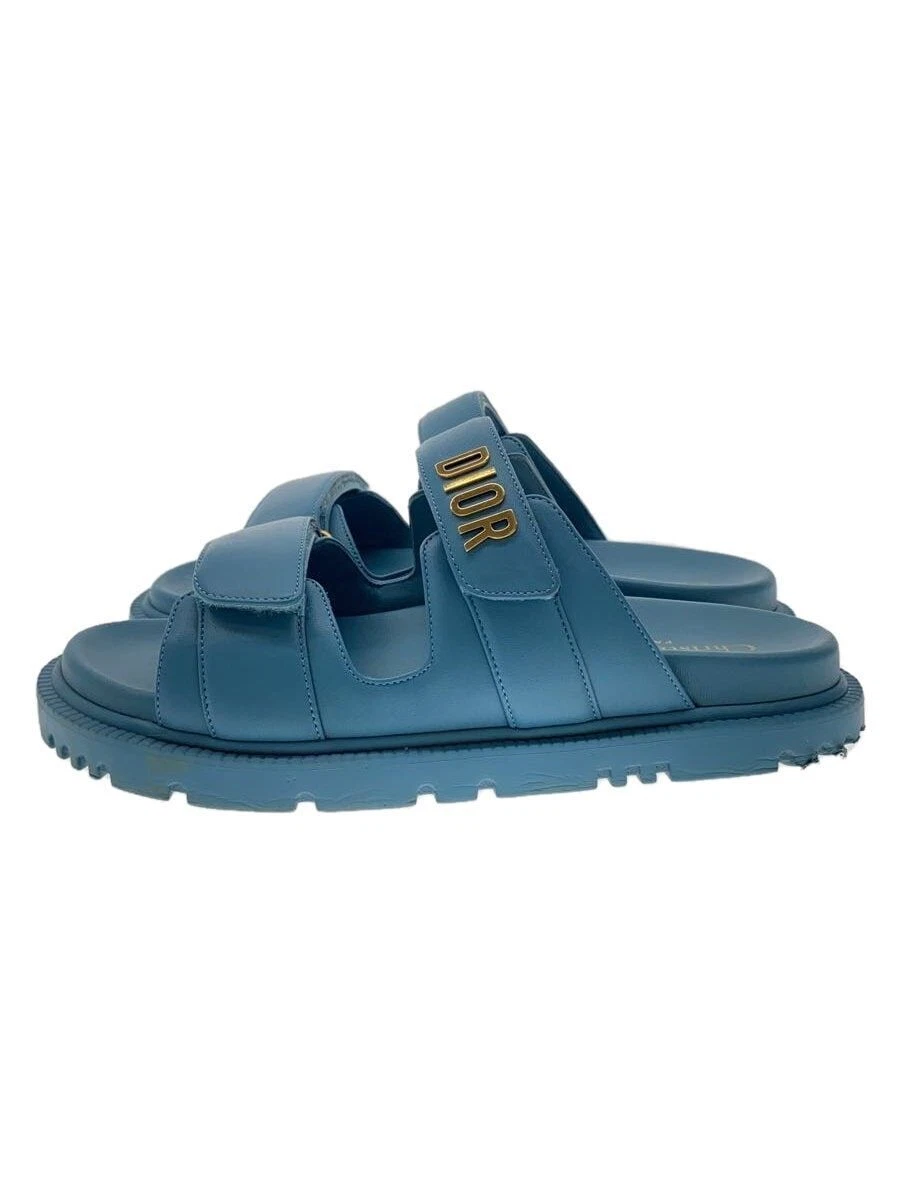 Sandales Christian Dior 36,5 cuir bleu MD0322 occasion