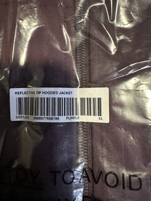 supreme reflective zip track pant