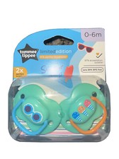 Tommee Baby Newborn Infant Pacifier 0-6m Limited Edition 2pack w/Case BPA Free