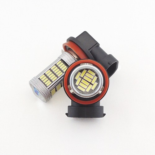 2 Xenon White H11 H8 H9 Car Pickup Truck Driving Fog Light Lamp 92-SMD LED Bulbs - Picture 3 of 11