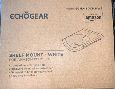 Echogear Shelf Mount White Amazon Echo Dot 4th & 5th Generation