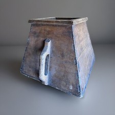 Primitive Antique Asian CHINESE WOODEN RICE HARVEST BUCKET