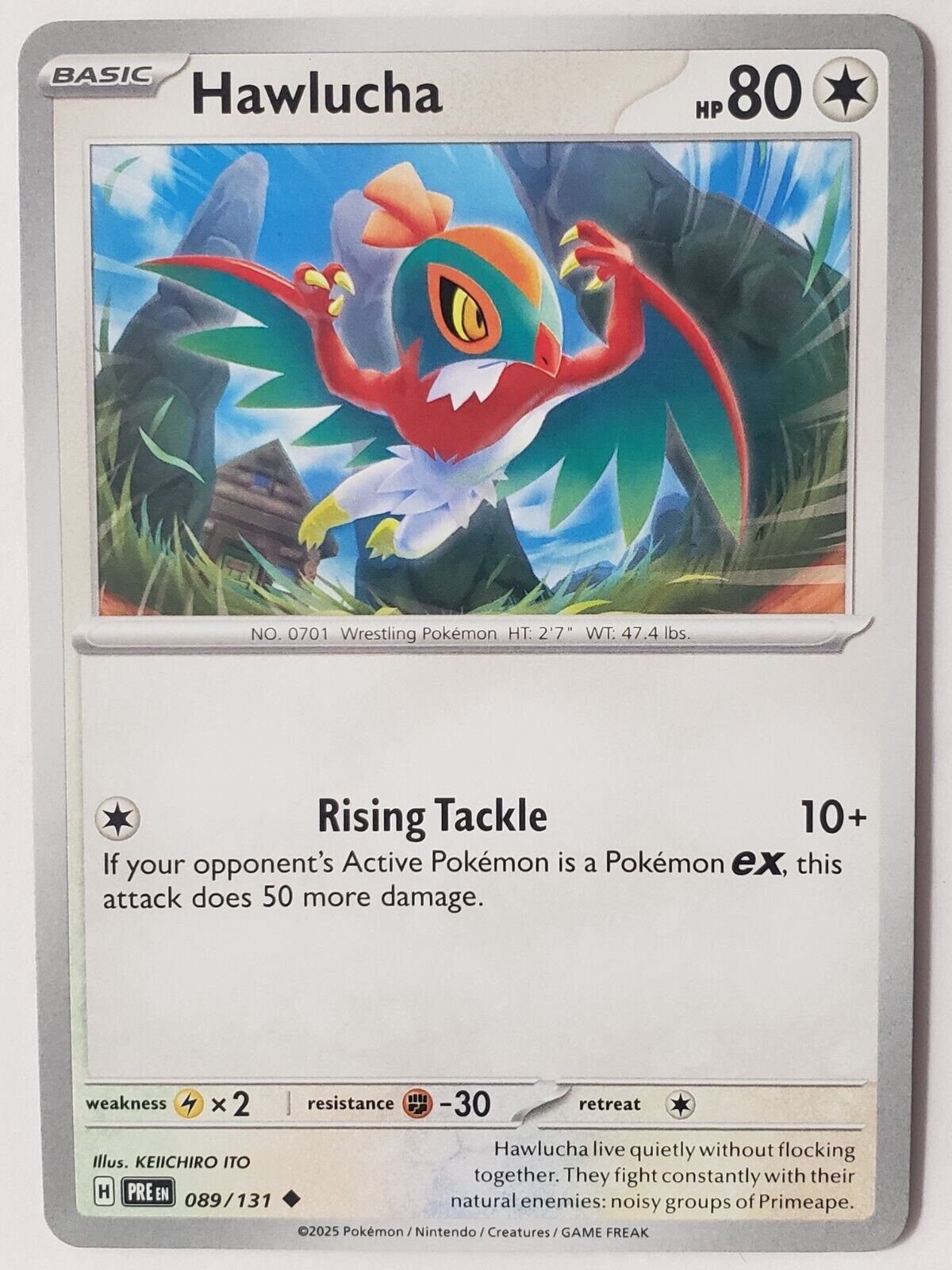 Hawlucha 089/131 NM / M - Prismatic Evolutions Pokemon Card $2 Combined Shipping