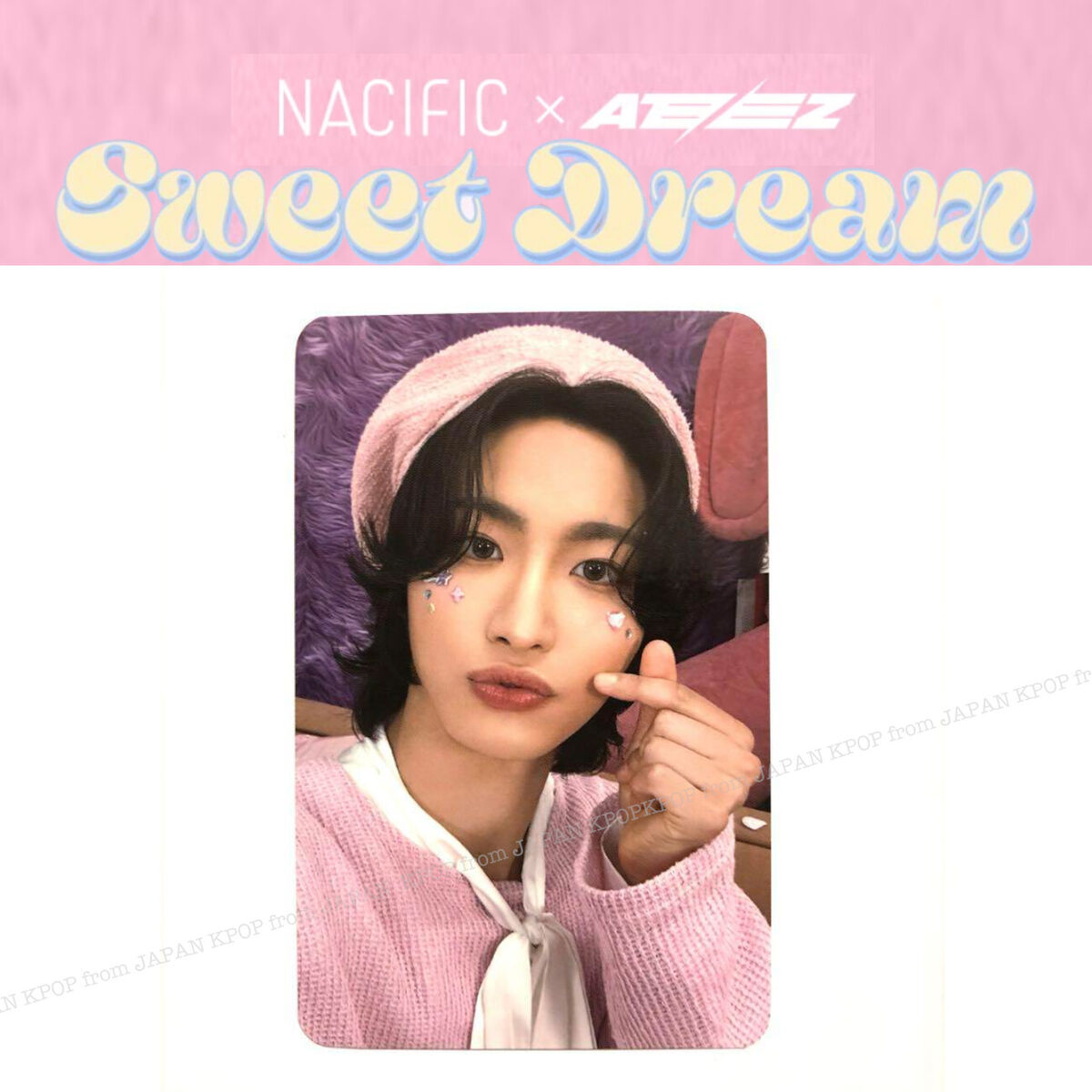 ATEEZ x NACIFIC 7TH SWEET DREAM OFFICIAL PHOTOCARD SEONGHWA ATEEZ x NACIFIC 7TH SWEET DREAM OFFICIAL PHOTOCARD SEONGHWA