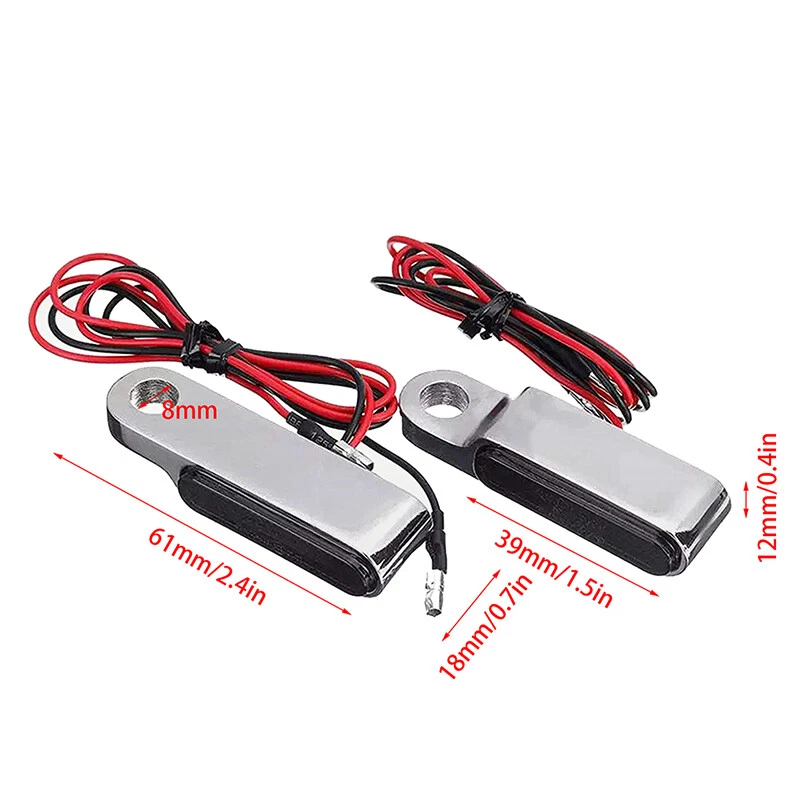 Luz de señalización de giro para motocicleta Harley Sportster Dyna Iron 883 Fat Bob Softail Foto 3 de 4