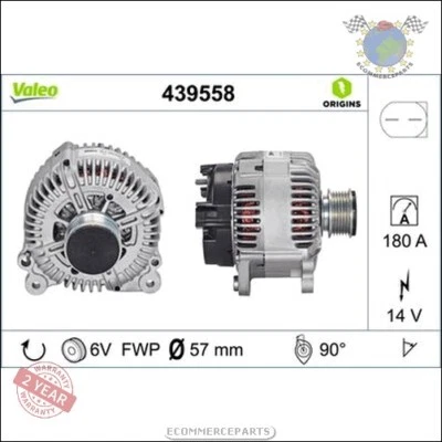 Alternateur Valeo pour SEAT EXEO SKODA SUPERB YETI VW PASSAT (3C5) (3C2) (36 #pe - Photo 1/4