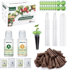 166Pcs Hydroponic Pods Kit: Grow Anything Kit with 40 Grow Sponges, 40 Grow Bask 0.12 per gallon