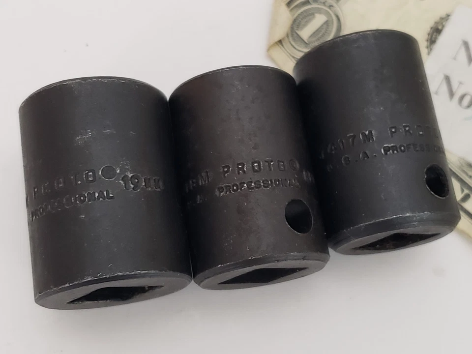 Proto - 18 Pc - 1/2" Drive Professional Black Oxide Impact Socket Set - 6 Point - Image 4 of 4