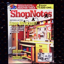 ShopNotes Vol. 17 Issue 97 SHOP UPGRADE, ROUTER TABEL ADD-ONS, BENCHTOP SHARPEN