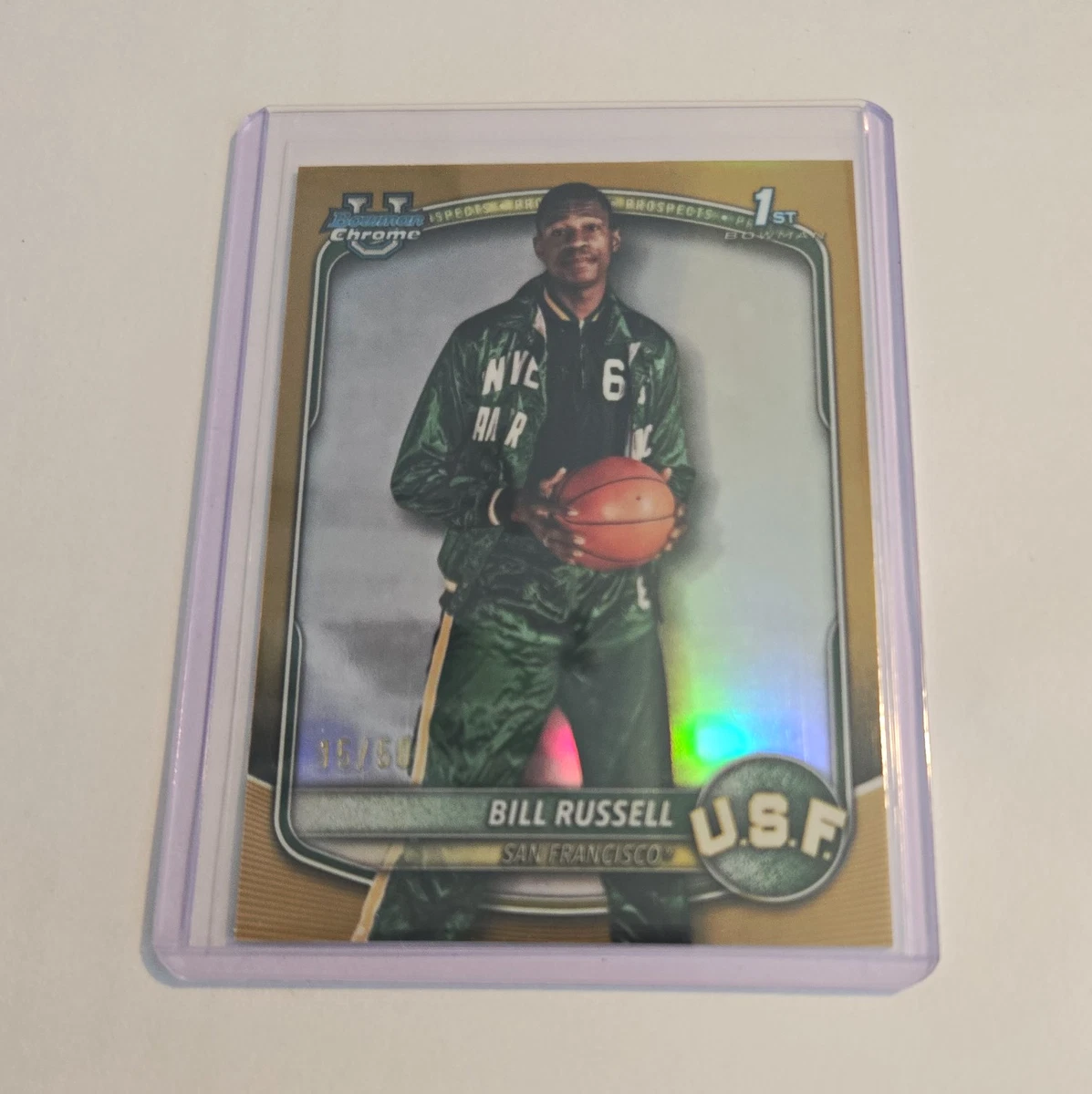 Bill Russell Basketball Serial Numbered Sports Trading Cards