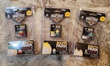 Worlds Smallest Micro Figures SOUTH PARK Cartman , Randy & Butters Complete Set
