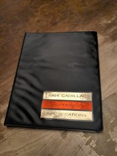 1964 Cadillac Optional Specifications Manual Original Paint Chips