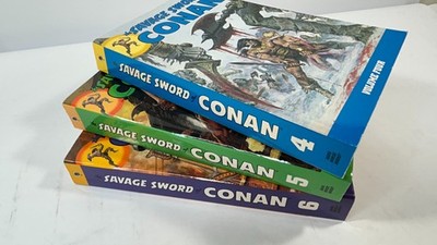 Lot of 3: The Savage Sword of Conan; Volumes 4, 5, & 6
