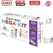 Everest: - Mega Kit - 108pc Rod Ball Fort Building Set, Bonus Light Ball, I...
