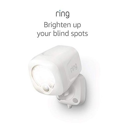 AMAZON RING SPOTLIGHT BATTERY MOTION-ACTIVATED SPOTLIGHT - WHITE