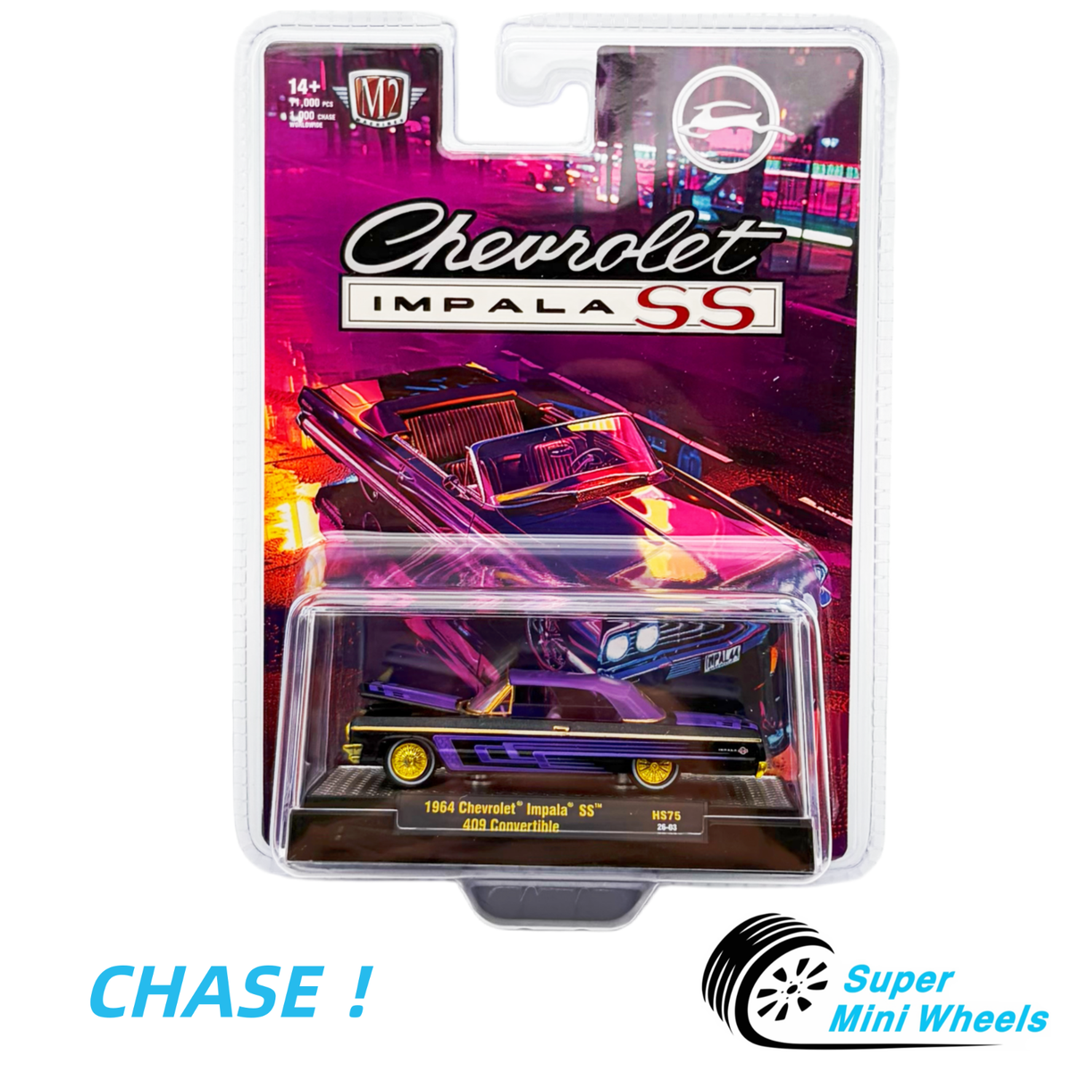 CHASE ！M2 Machines 1:64 1964 Chevrolet Impala SS 409 Convertible