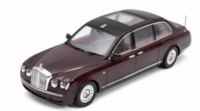Minichamps 1/18 Bentley State Limousine 2002 Royal Claret Burgundy Diecast Car