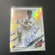 2021 Topps Chrome Rookie Autographs Humberto Mejia Refractor /499 Auto