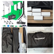 NEEWER NK100 3x2.6m/10x8.5ft Photography Lighting Kit W/ Backdrop Softbox New