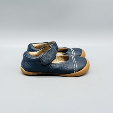 Livie Luca Shoes Girls 5 Blue Leather Mary Jane Hook Loop Casual Flats