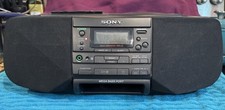 Sony CFD-S33 Radio CD AM/FM Cassette/Recorder Tested Working, No REMOTE
