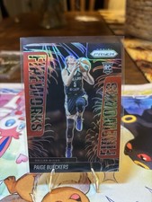 Panini 2025 Prizm WNBA Fireworks Paige Bueckers Rookie #14 /99 Dallas Wings