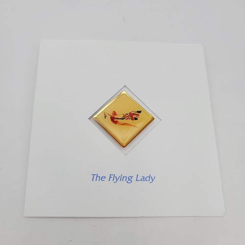Boeing Virgin Atlantic 747 The Flying Lady Employee Recognition Pin 2001 Card