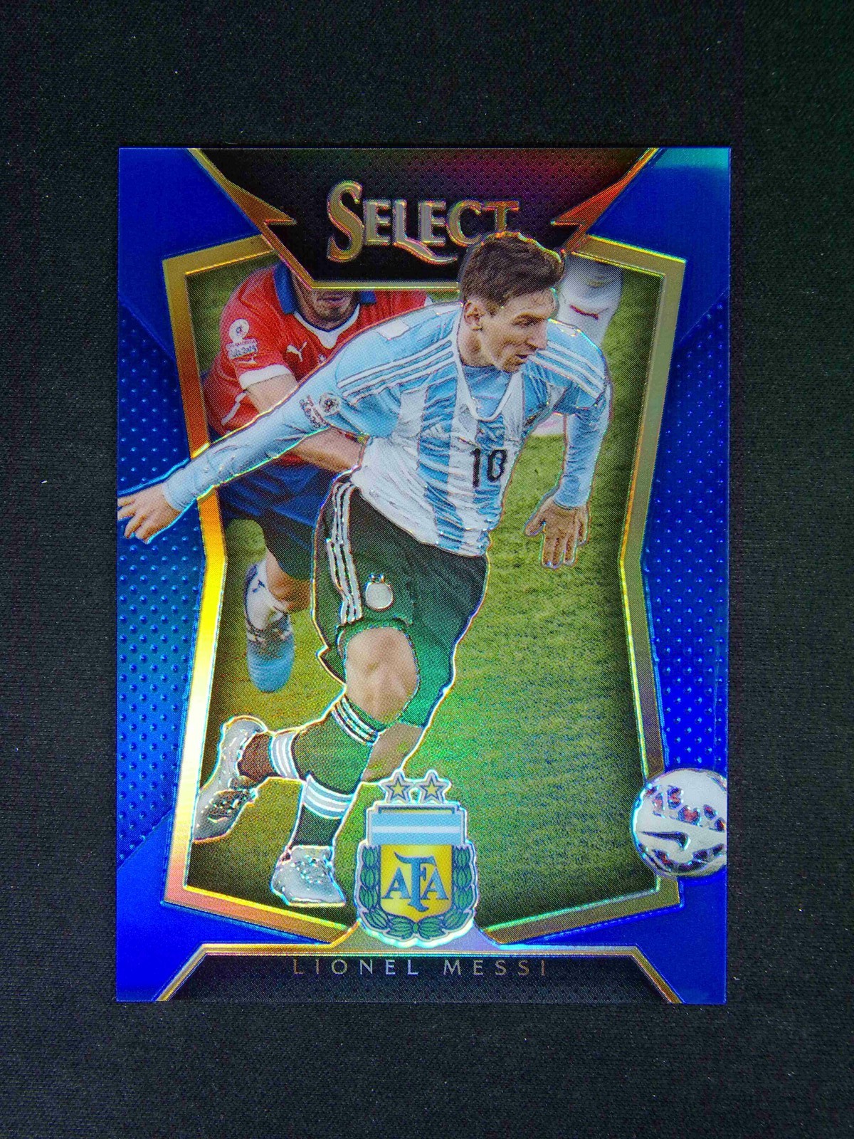 2015-16 Panini Select Lionel Messi #65 Striped Jersey Blue Prizm /299