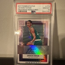 2017 PANINI STATUS FRESHMAN SIGNATURES #JTG JAYSON TATUM PSA 10 AUTO low POP 4!!