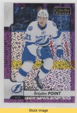 2017-18 O-Pee-Chee Platinum Violet Pixels Brayden Point #81 READ 0ga1
